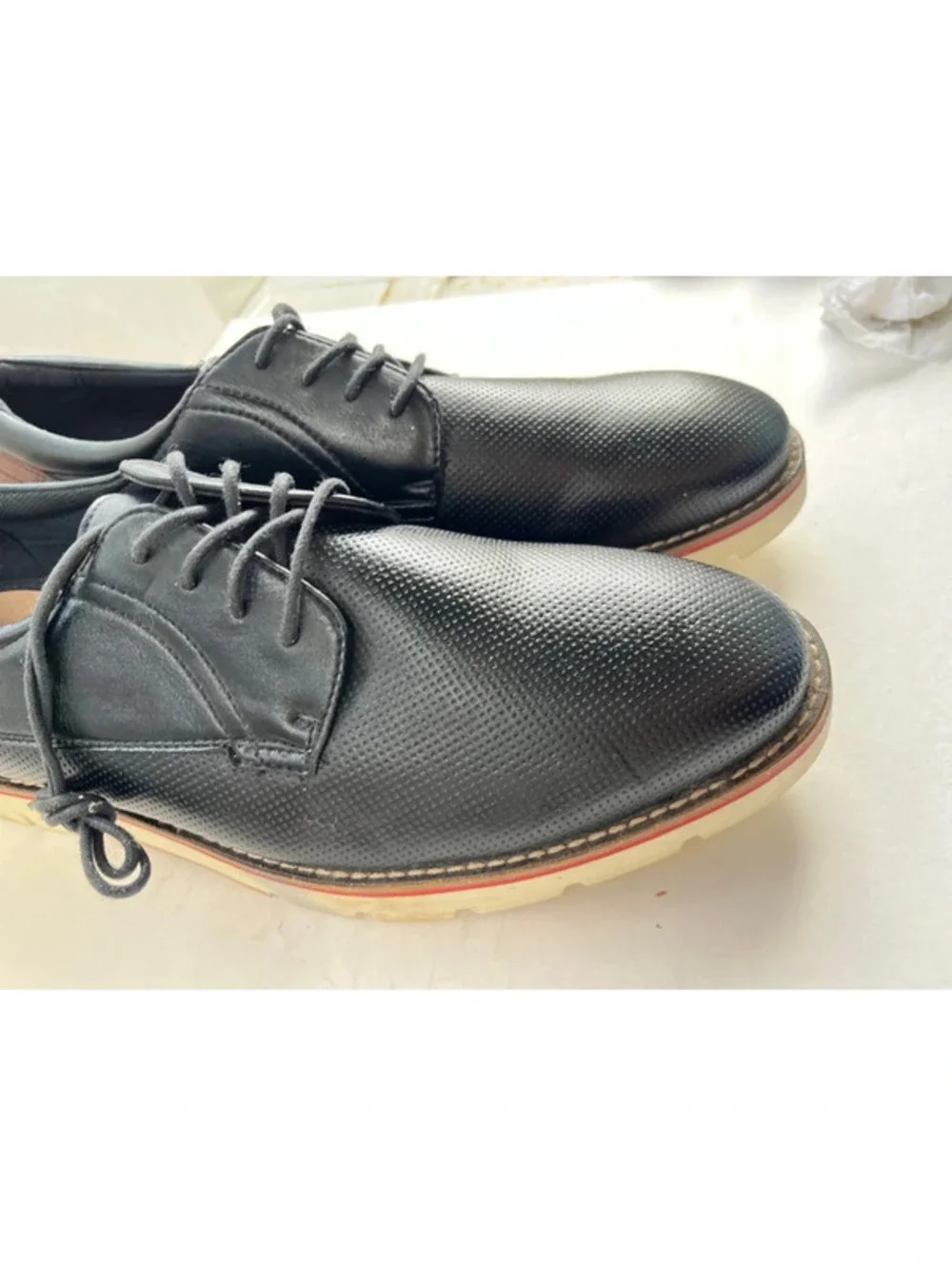 Madden Mens Oxford Style Dress Shoes Lace Up Size 10.5 Dark Blue M-karns